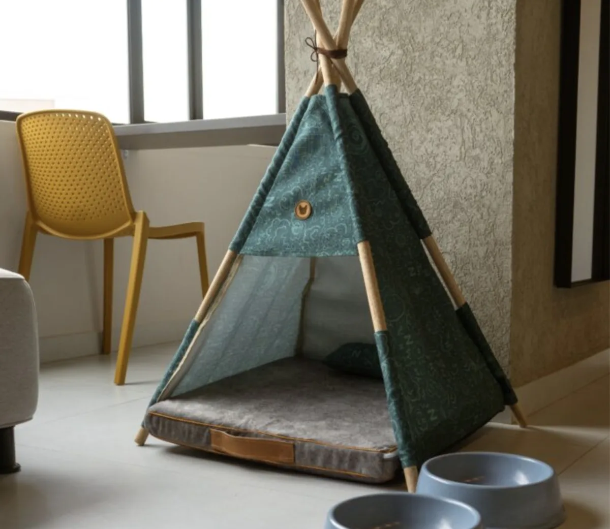 Camita tipo tipi para mascotas en Mood Matuna Hotel, Cartagena